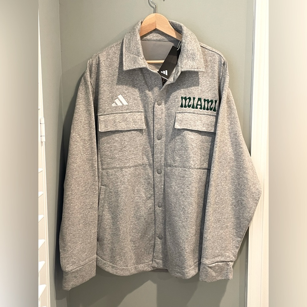 ADIDAS University of Maimi Hurricanes Unitefit Shaket- Size Large- New with Tag